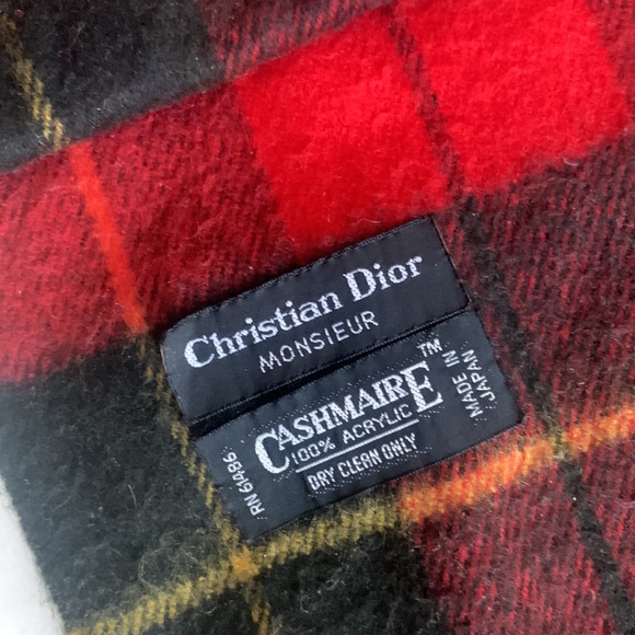 Christian Dior Vintage plaid Scarf Academia - Picture 3 of 3